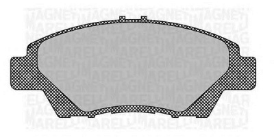 MAGNETI MARELLI 363916060707 -  Комплект тормозных колодок, дисковый тормоз